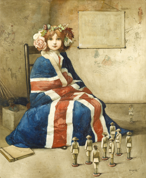 John-Hassall: The-British-Empire,-circa-1900