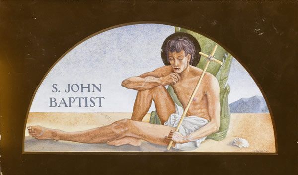 Artist Henry J Hunt (1867-1951): St. John the Baptist, 1929